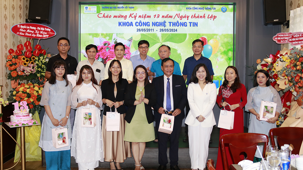 Welcome Event Celebrating the 13th Anniversary of the Founding of the IT Faculty, Nguyen Tat Thanh University (May 26, 2011 - May 26, 2024)